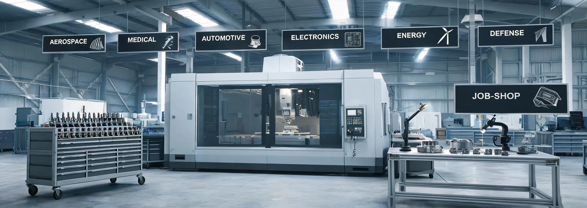 Flagship CNC machine serving industrial verticals