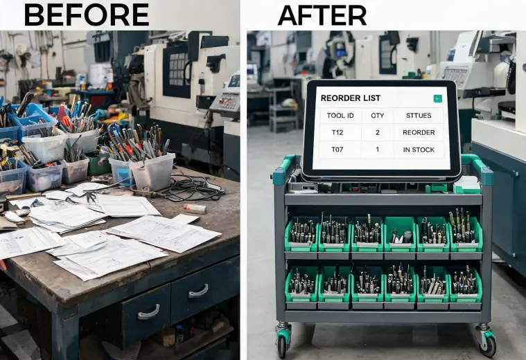 Before and after organized tooling procurement